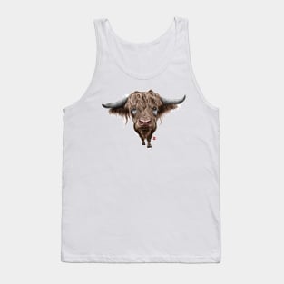 Sketchy Scottish bull Tank Top